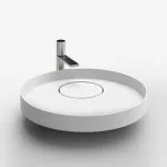 Умивальник на стільницю Falper Eccentrico D56 см, Carrara (WN3 MC) - Фото 1